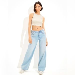 NWT American Eagle Low Rise Skater Jean Size 8 Long NEW